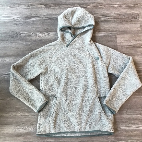 The North Face Tops - NORTH FACE | GREEN FLEECE SHERPA COWL NECK HOODIE